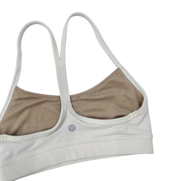 Lululemon white Y back sports bra - Picture 1 of 4